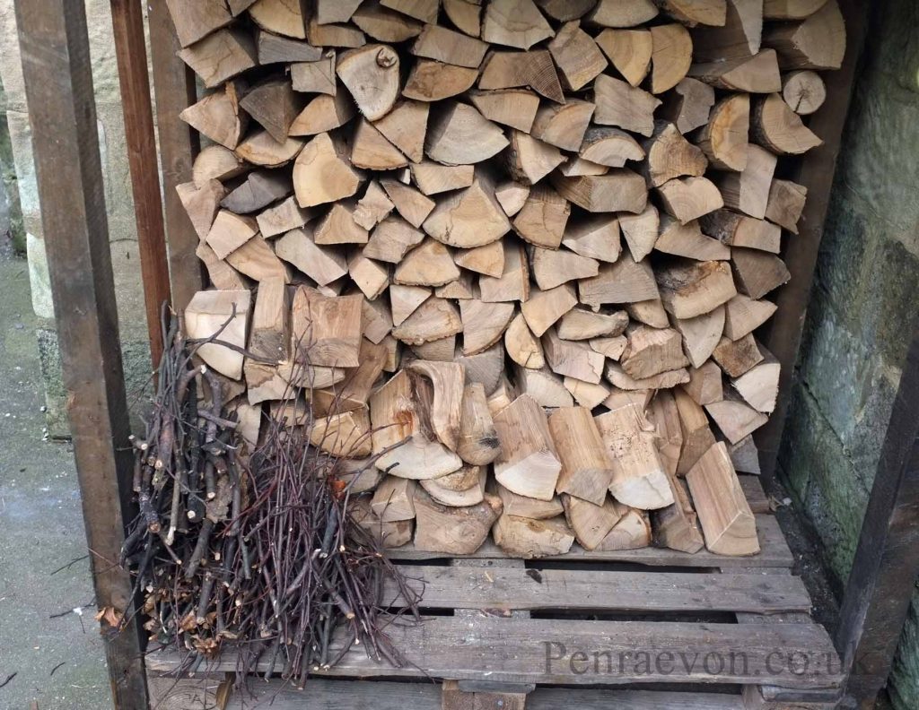 logs and kindling